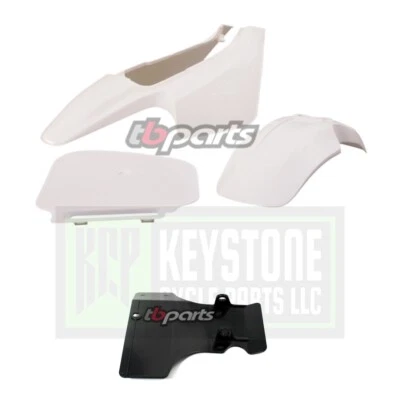 Honda Z50 Z 50 R White Plastic Kit & Splash Guard! New  88-99 TB Parts TBW9168 - Изображение 1 из 4
