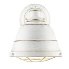 Golden Bartlett 1 Lt Wall Sconce, French White, French White Shade - 7312-1WFW