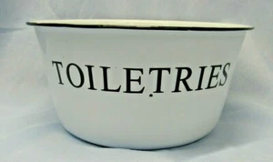MF Primitive Country Toiletries Enamelware Enamel Bowl - Picture 1 of 7