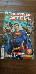 2019 SDCC WONDERCON DC SUPERMAN THE MAN OF STEEL FIRST ISSUE COMIC BOOK BENDIS  - Picture 1 of 1