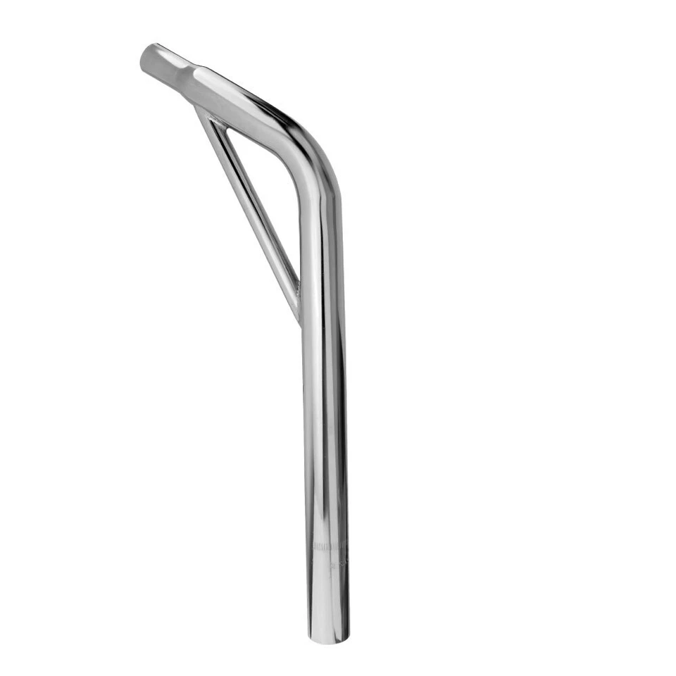 PRO+ 27.2MM STEEL SEATPOST LAYBACK SUPPORT MTB BMX CRUISER 7/8"SADDLE CHROME - Image 1 of 1