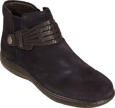 Botines para mujer Earth Synal tejidos gamuza azul oscuro talla 8,5 M EE. UU. Foto 1 de 4
