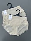 Calvin Klein Sheer Light Nude Lace Trim Hipster Shorty Briefs X 2 Size L