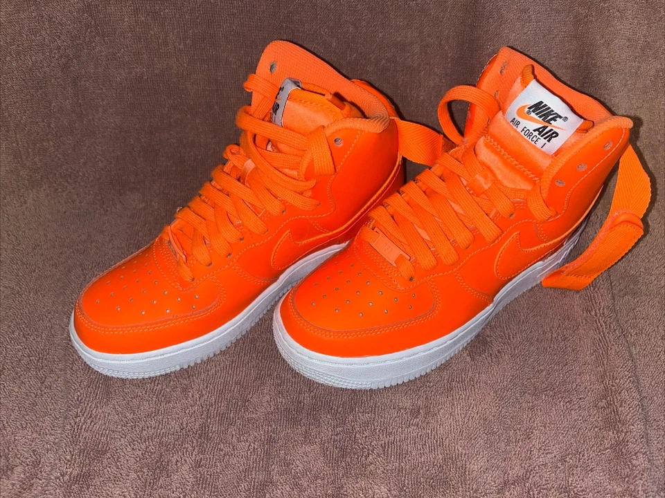 Nike Air Force 1 High Just Do It Naranja Talla 4Y Totalmente Nuevas  Foto 1 de 4
