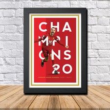 Champions of England Liverpool Henderson Limited Edition Poster Print 2020