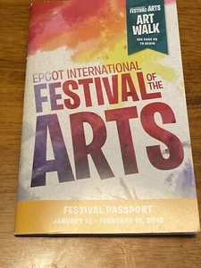 DISNEY PARKS EPCOT INTERNATIONAL FESTIVAL OF THE ARTS FESTIVAL PASSPORT NEW - Picture 1 of 3