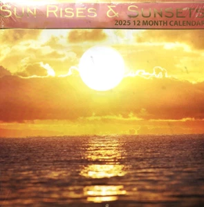2025 Wall Calendar - Sunrises & Sunset -12 Month-12 x 12 Inches Brand New SEALED - Picture 1 of 2