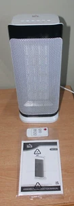 HOMCOM Oscillating Ceramic Space Heater w/ Remote Control, Timer & Safety System - Picture 1 of 2