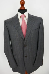 Chaqueta Canali talla 52 100 % lana virgen gris antracita Black Label excelente estado - Imagen 1 de 8