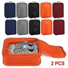2PC Portable Travel Waterproof Shoes Storage Bags Tote Zip Packing Organizer Bag