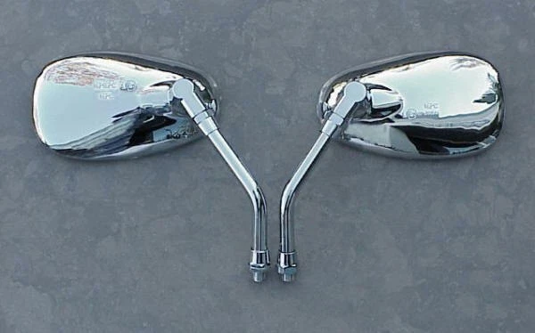 CHROME CRUISER MIRRORS to fit Yamaha Handlebar Mount - Image 1 of 1