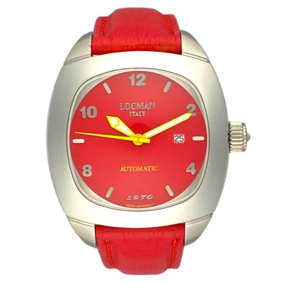 Reloj para hombre LOCMAN 1970 automático movimiento suizo zafiro rojo con R 5 ATM 47 mm  Foto 1 de 4