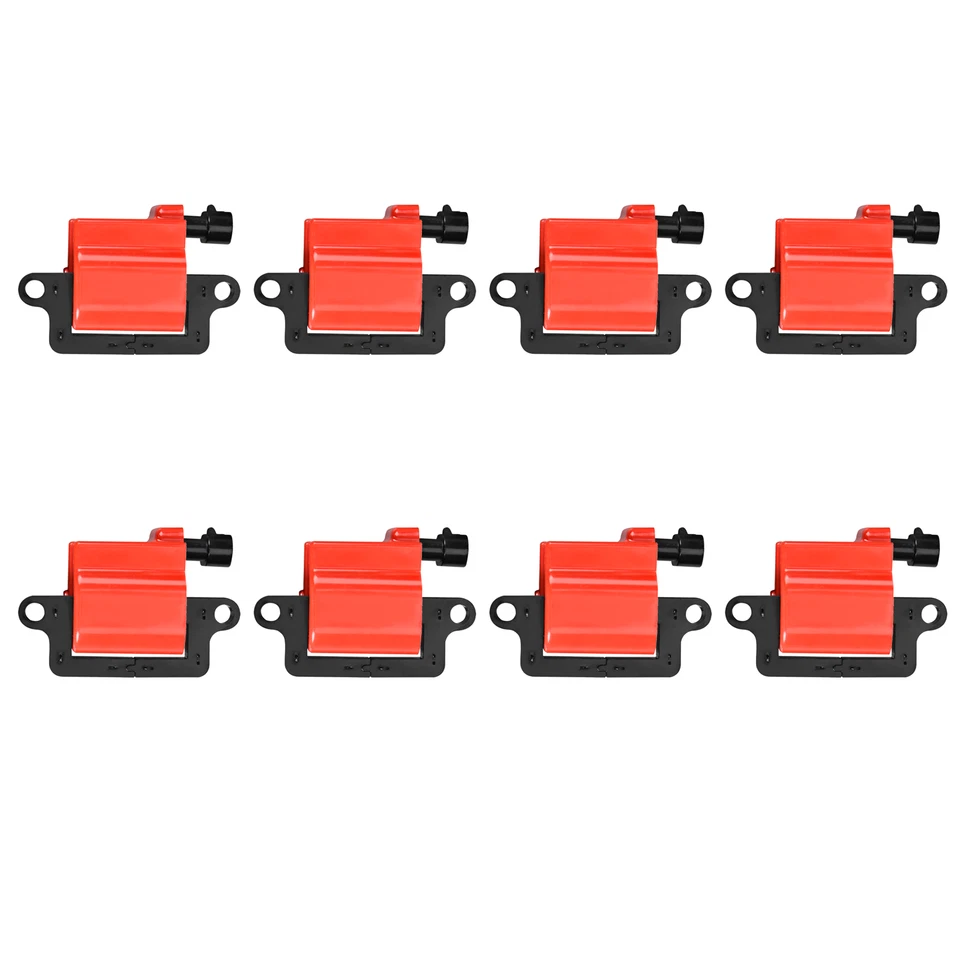 (8) Bobina de encendido roja para Chevrolet C4500 Kodiak C4E044 1999-2009 6,6 L V8 Foto 1 de 1
