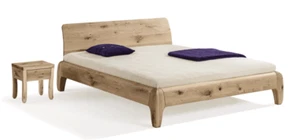 Dormiente Massivholzbett Gonda Wildeiche geölt 180 x 200 *Ausstellungsstück* - Bild 1 von 3