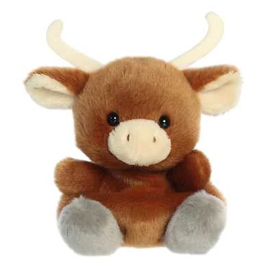 Aurora - Palm Pals - 5" Landon Longhorn Adorable Stuffed Animal - Image 1 of 4