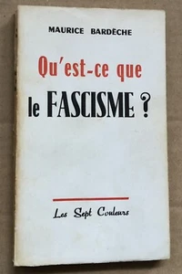 EO 1970 MAURICE BARDECHE : QU'EST-CE QUE LE FASCISME? - Picture 1 of 4