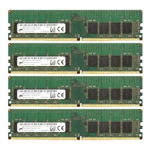 Micron 32GB 4x 8GB 2400MHz RAM 2Rx8 DDR4 288Pin PC4-2400T-R ECC Memory - Picture 1 of 3