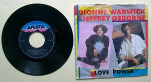 Dionne Warwick & Jeffrey Osborne ‎– Love Power [109 220 // 7" Europe 1987] - Picture 1 of 1