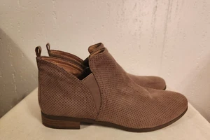 Dr Scholl's Be Energized Womens sz 8.5 M Taupe Suede Pull On Ankle Boots #15 - Picture 1 of 6