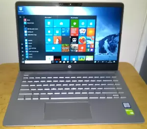 HP Pavilion 14" Intel Core i7-7500U 8GB Ram 256GB SSD NVIDIA GeForce 940MX Lap - Picture 1 of 12