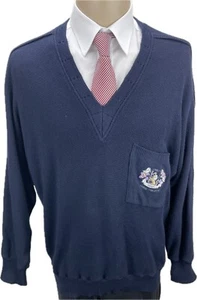 Carlo Colucci Pullover L Herren Pulli Männer Sweatshirt Wolle Vintage 90s - Picture 1 of 8