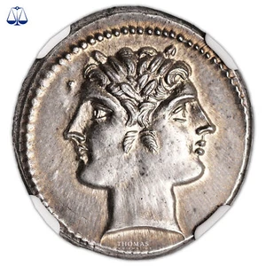 Roman Coin - Didrachma - Rome - NGC Ch AU star - strike 5/5 - Surface 4/5 - Picture 1 of 3