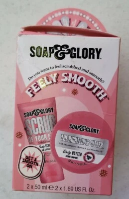 Soap & Glory Feely Smooth Body Scrub Of Your Life + The Righteous Butter Pink 2 - Image 1 of 4