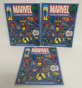 Marvel Classic Stickerbuch 2020 über 200 Vintage Stickerbuch 3er Set - Bild 1 von 6
