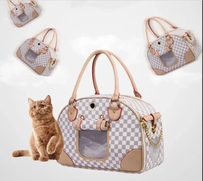 Portable Pet Dog Backpack Breathable Cat Carrier Bag Airline Approved Transport - Image 1 of 4