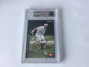 Roger Federer Signed Autographed NetPro Card Slabbed Beckett BAS COA a - Picture 1 of 2