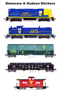 Delaware & Hudson treno era blu 5 adesivi singoli Andy Fletcher - Foto 1 di 1