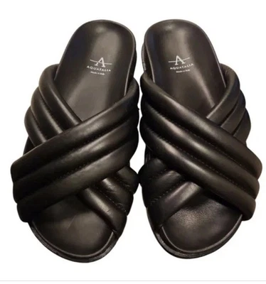 Sandalias Aquatalia Ivie Puffer Cuero Calidad Confort Hechas en Italia Mujer’s 8 Foto 1 de 4