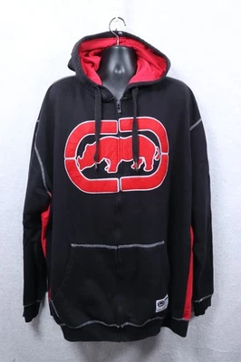 VTG ECKO Unltd Hoodie Men 4XLT Oversized Black Red Giant Logo Rhino Skater Y2K - Image 1 of 4