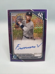 2024 Bowman Chrome - Mega Box Chrome Prospect Mojo Autographs Francisco Vilorio - Picture 1 of 2
