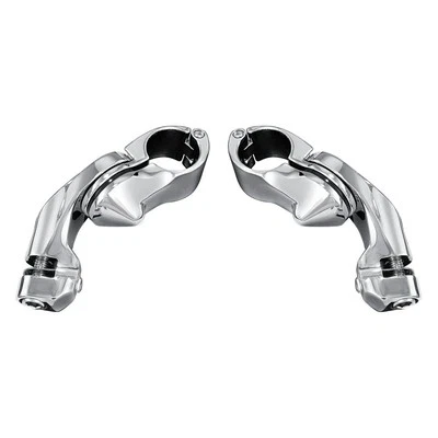 For Harley-Davidson Road Glide 00-07 Tour-Tech Short Arm Cruise Mounts Chrome - Image 1 of 2