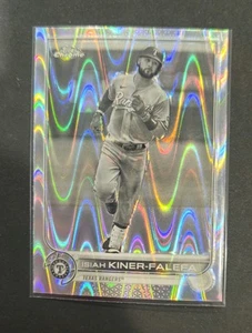 2022 Topps Chrome Sonic Isiah Kiner-Falefa #192 Black & White RayWave - Imagen 1 de 2
