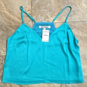 Top donna Walter Baker Teal nuovo con etichetta carino estivo L - Foto 1 di 6