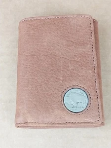 American Bison Trifold Wallet With Buffalo Nickel - Picture 1 of 7