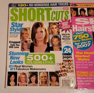 Celebrity Style Short Cuts Lot of 3 magazines - Picture 1 of 3