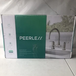 Peerless Delta Wasserhahn P2923LF-SS Westchester Bridge Küchenarmatur zwei Griffe - Bild 1 von 12