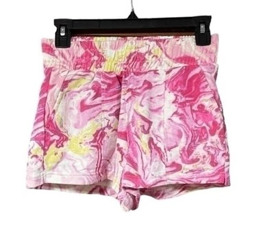 Pantalones Cortos No Boundries Rosa Abstracto Cintura Elástica Talla Pequeños Bolsillos Elastizados Nuevos con Etiquetas Foto 1 de 4