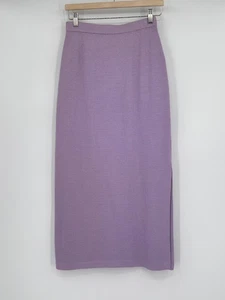 St. John Collection Lavender Purple Santana Knit Straight Skirt Sz 4 NEW - Picture 1 of 4