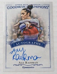 2016 Upper Deck Goodwin Champions Aly Raisman Gimnasia en Tarjeta Autógrafo - Imagen 1 de 2