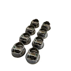 GM 5.3L Pistons & Rings OEM 8pc Hypereutectic Coated Skirt Dish Top 3.780" FLOAT - Picture 1 of 8