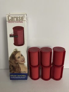 NUEVO Paquete de 6 rodillos de vapor moleculares JUMBO Caruso Professional con escudos CR0674904 - Imagen 1 de 2