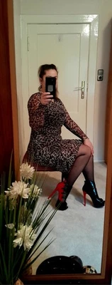 Kleid Gr.M TIERPRINT Chiffon - Bild 1 von 4