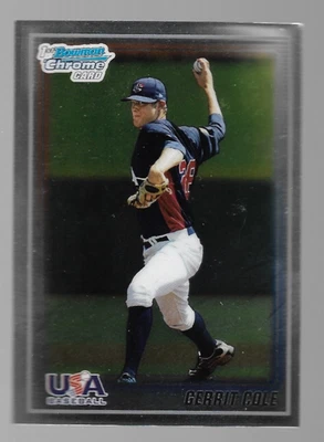 2010 Bowman Chrome Team USA Gerrit Cole Rookie Card #USA-BC5 - Image 1 of 2