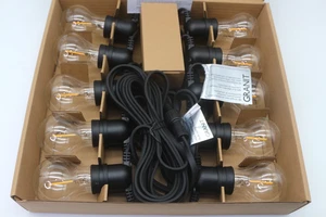 Granit Lichterkette 10 LED Anschließbar Light string black 10 led bulbs 9,5m NEU - Bild 1 von 3