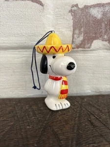 SNOOPY VTG 1958/1966 Ornament Mexican Costume Sombrero Christmas Collectible - Picture 1 of 10