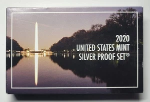 2020 United States Mint Silver Proof Set Issued with COA 10 Coin Set - Picture 1 of 6